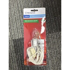 Westinghouse One Bulb Replacement Cord Replacement Cord White PVC